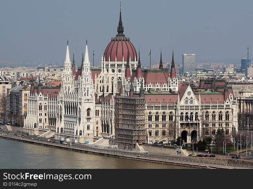 The building of the Parliament, Budapest, Hungary. The building of the Parliament, Budapest, Hungary