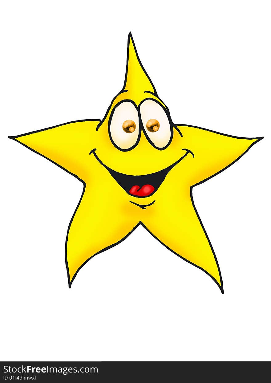 Smiling Star isolated