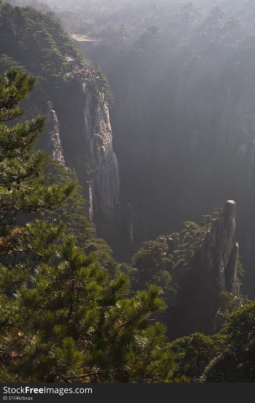 Steep mountains in the south of china