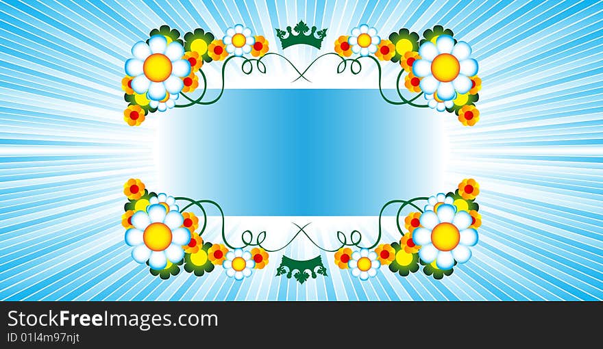 Floral banner