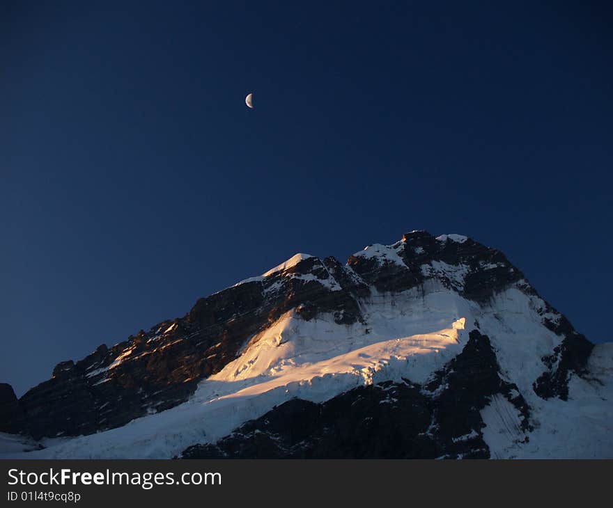 Peak in Mt Cook / Aoraki national park