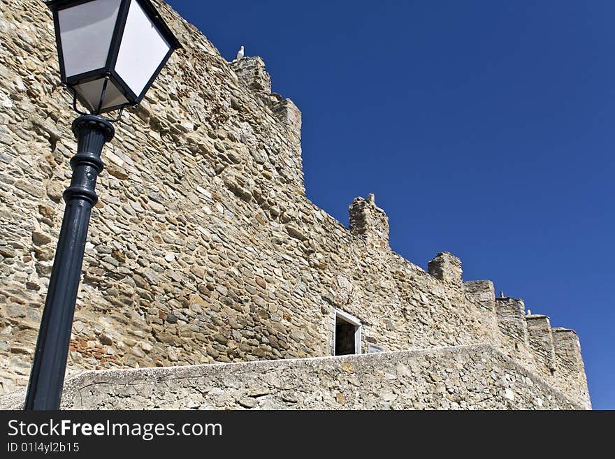 Castle at Kavala city in Greece