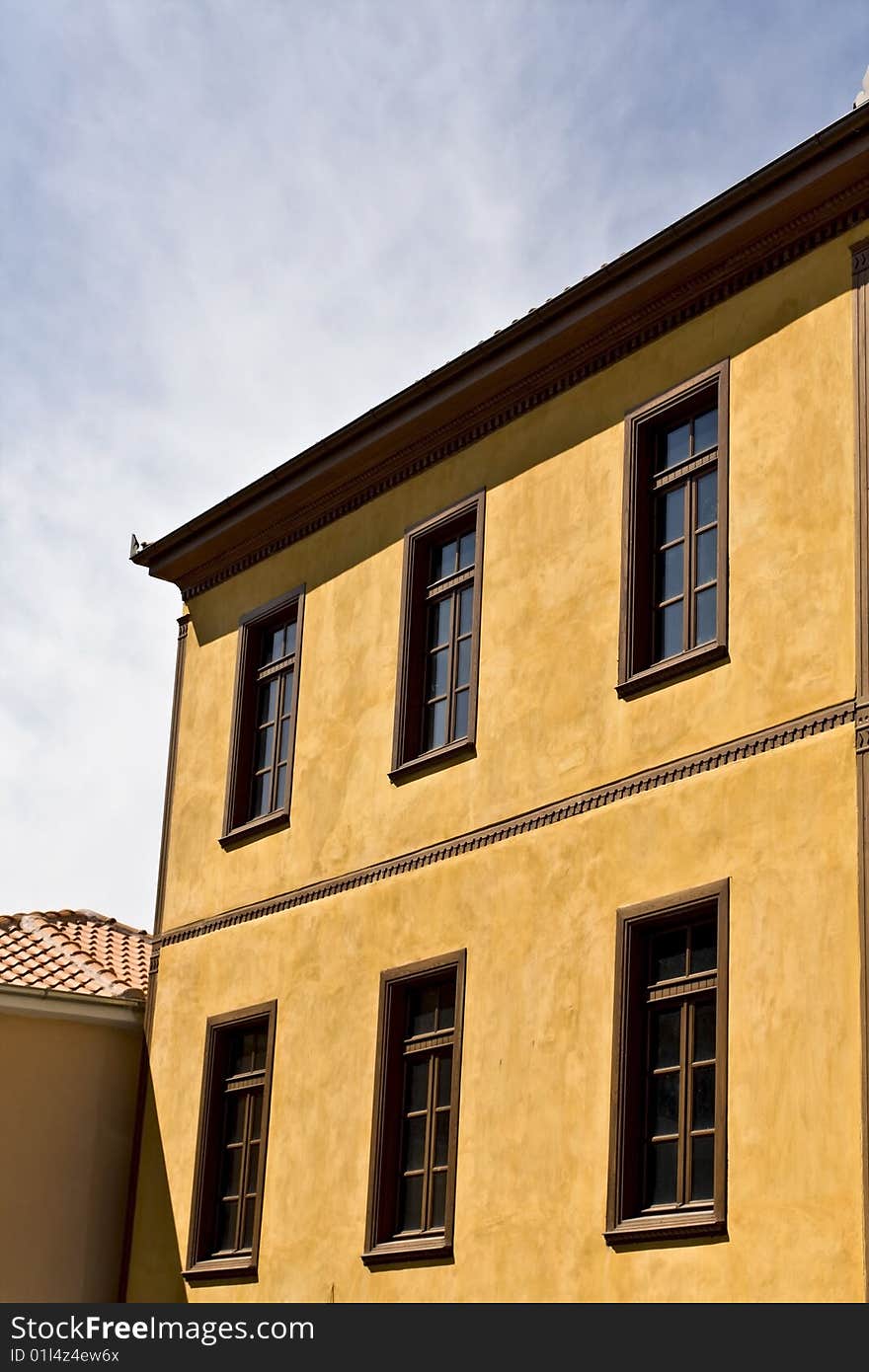 Old Greek traditional house at Kavala city