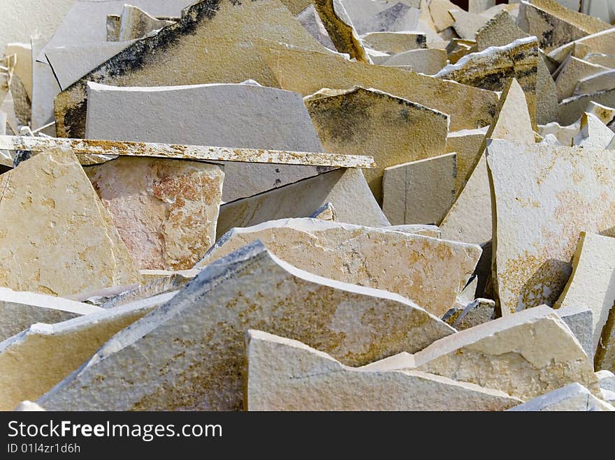 Natural stone slabs as a background