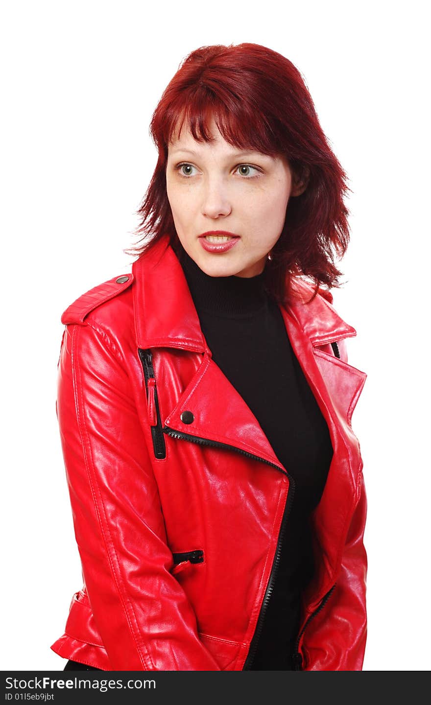 Woman In Red Jacket