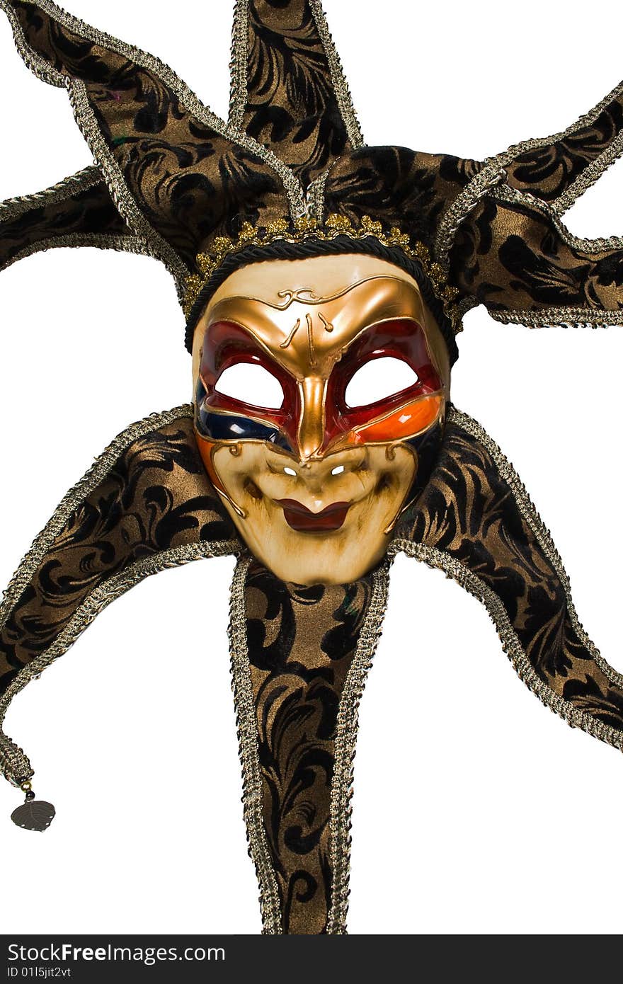 Carnival venetian mask of sun