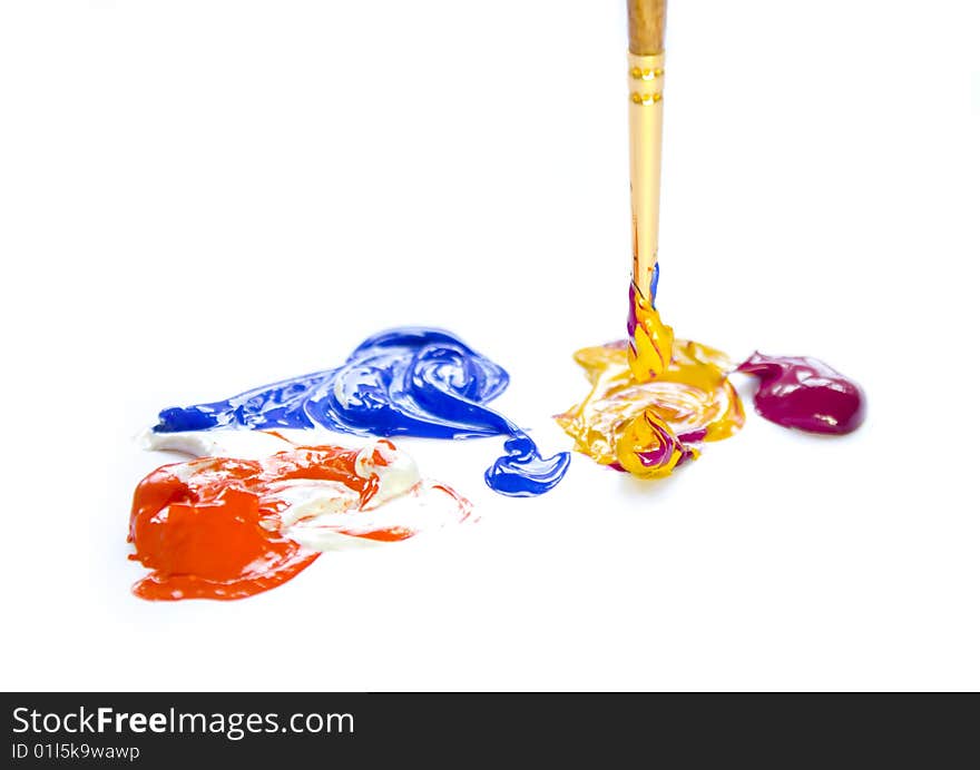 Items to paint on a white background. Items to paint on a white background