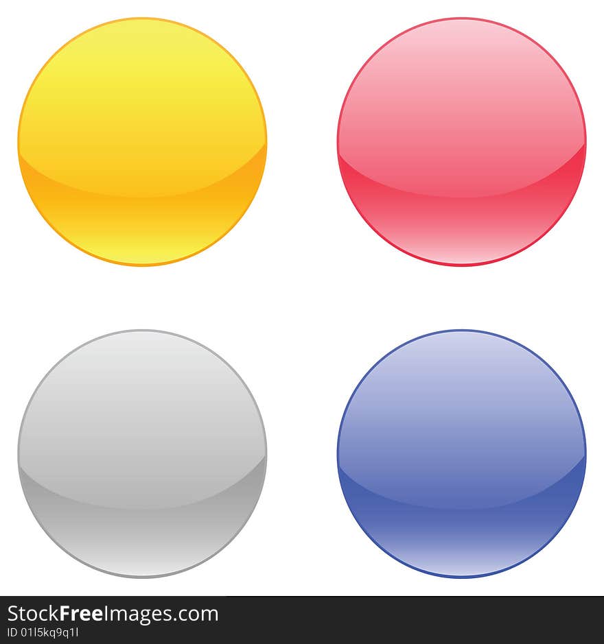 Simple glossy buttons