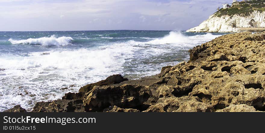 Lime stone reef