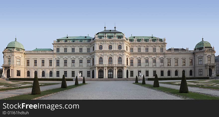 Castle Belvedere In Vienna