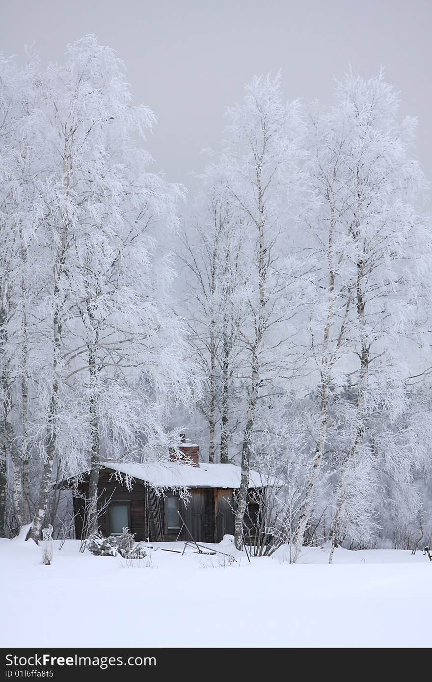 House in winter