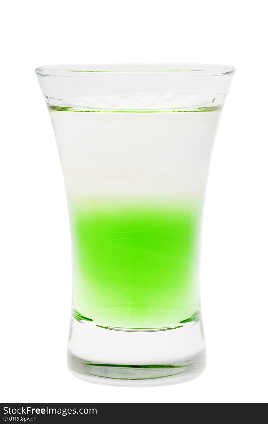 Alcohol cocktail on white isolated