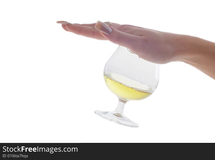 Alcohol cocktail Basketball on white isolated