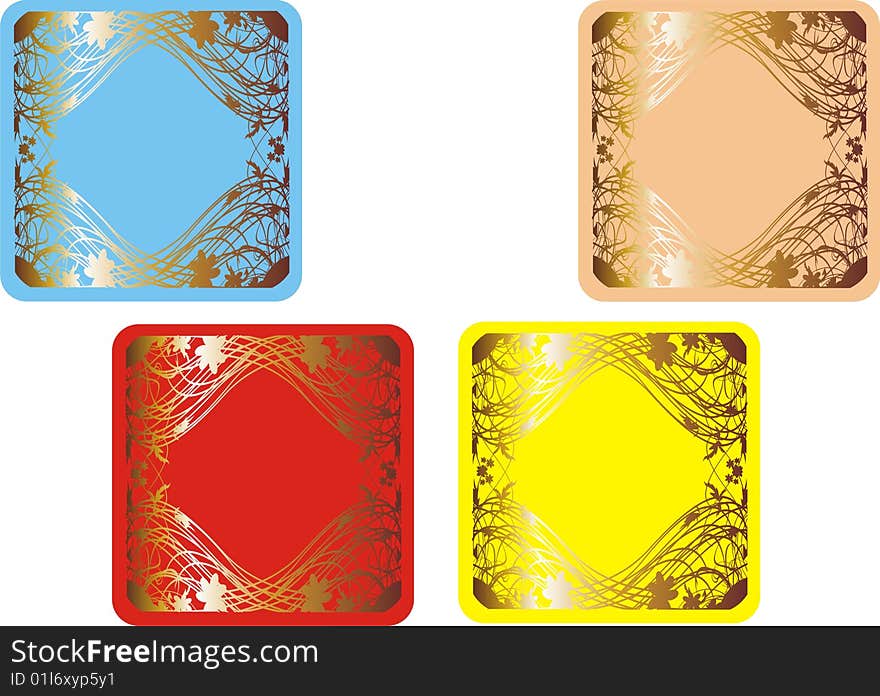 Beautiful abstract background from frames