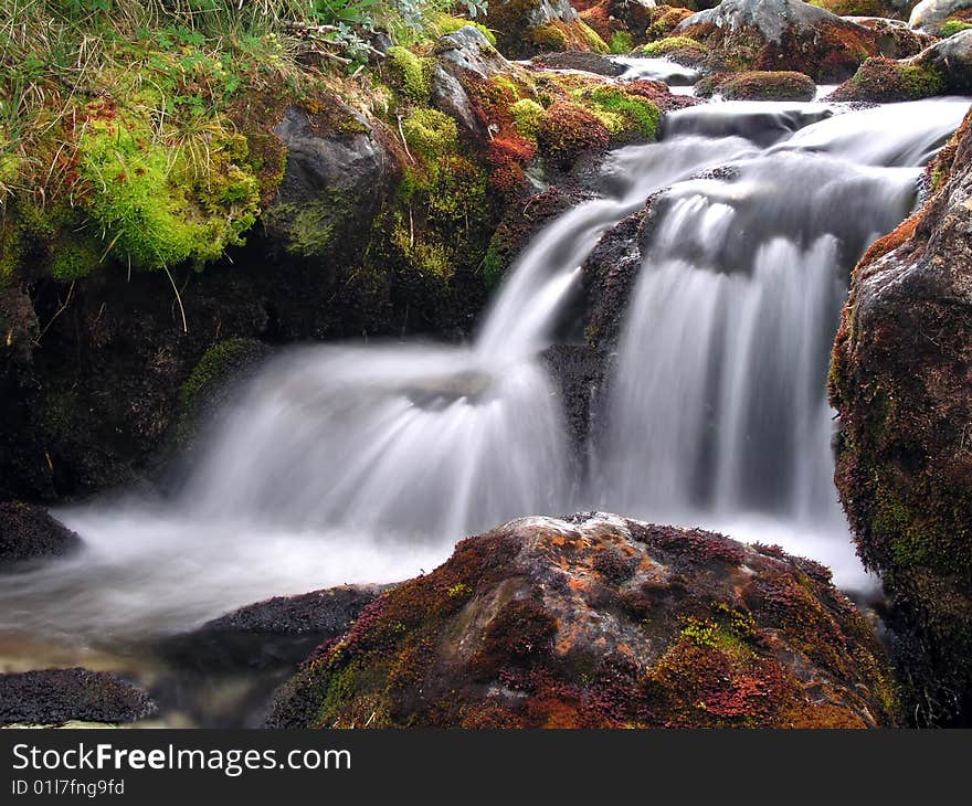 A Mountain river in autumn