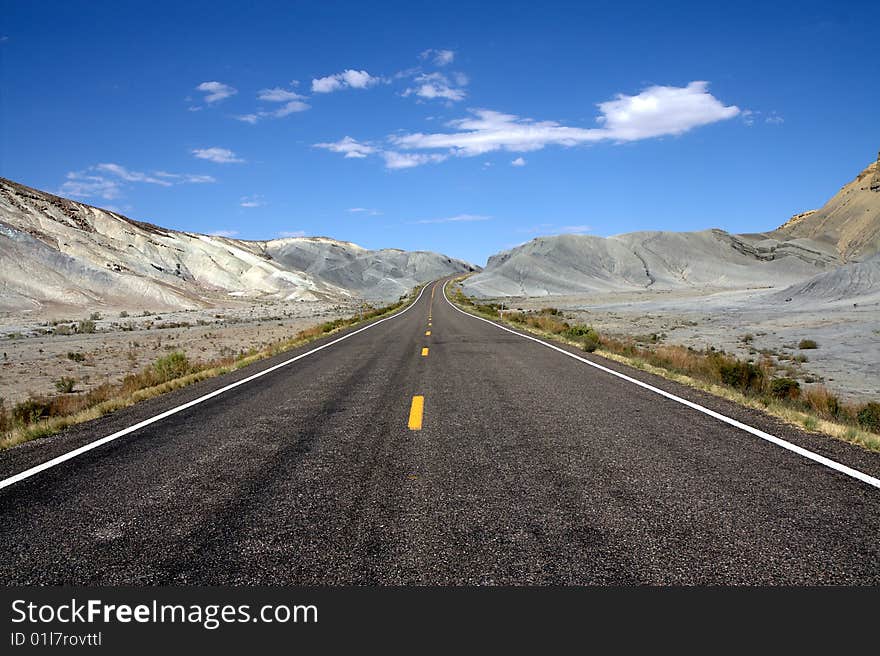 Road Through The Central Utah