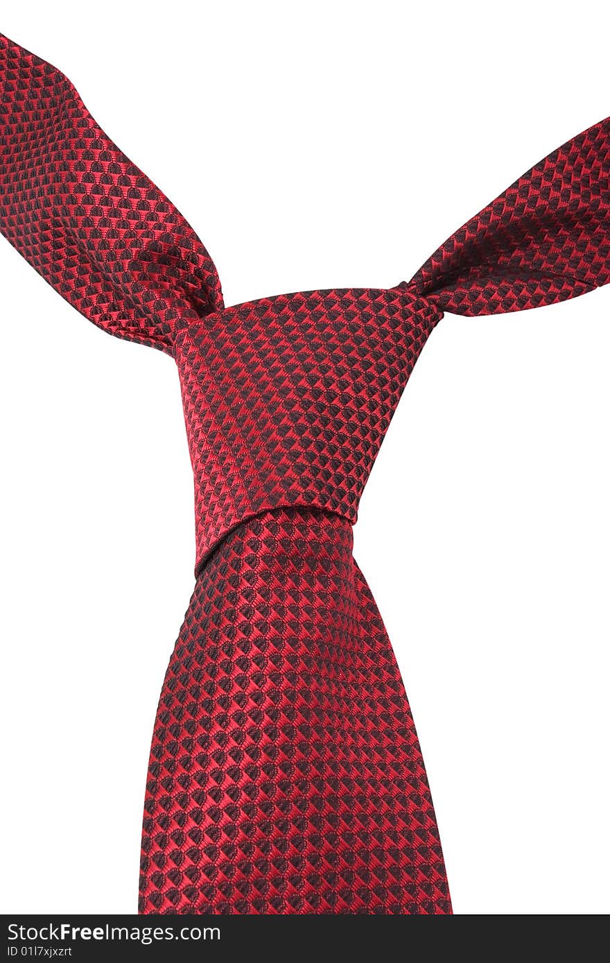 Red Textile Necktie