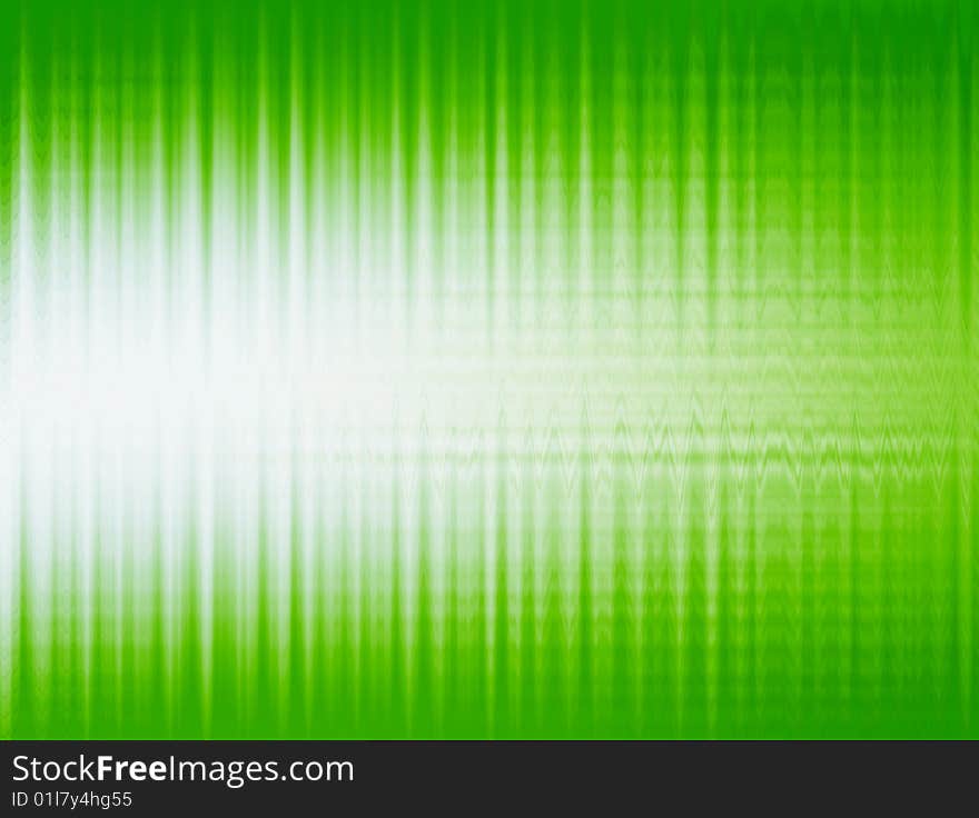 Green and white waved background. abstract illustration. Green and white waved background. abstract illustration