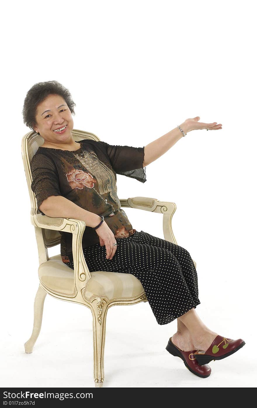 Portrait of a senior asian woman. Portrait of a senior asian woman