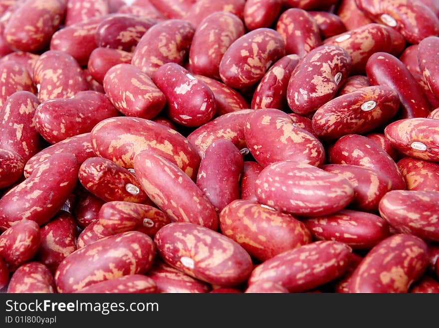 Red and big beans with light effects