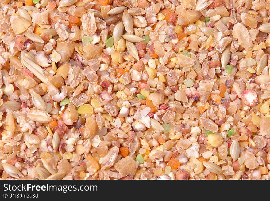 Birdseed texture. birds eat photo shoot studio