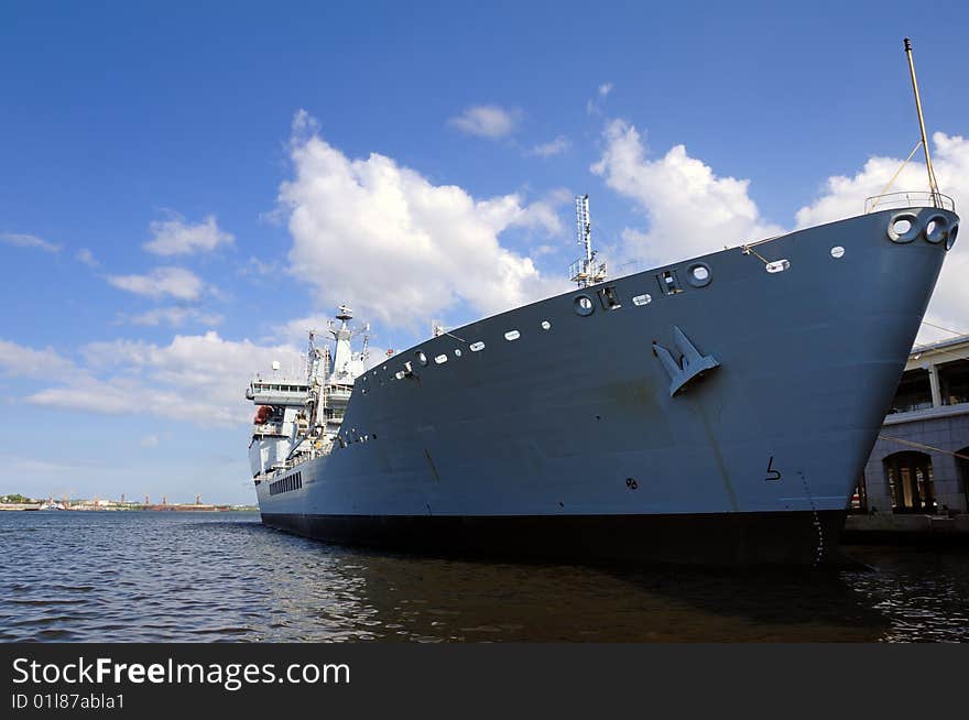 Ship on havana harbor