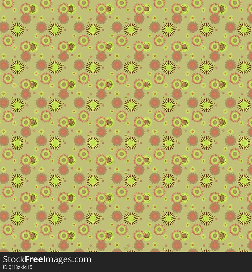 Seamless flowers pattern