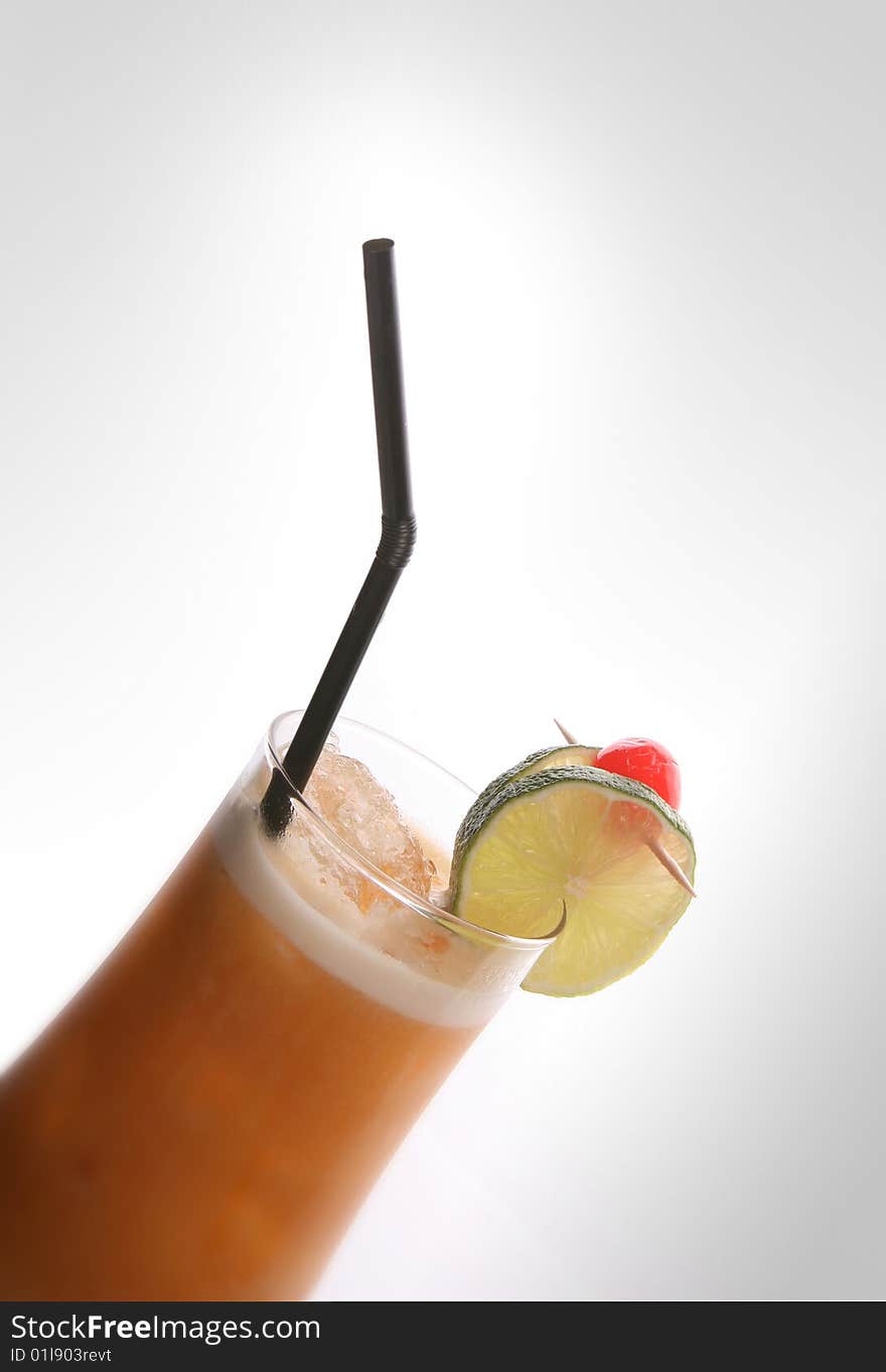 Detail shot of a cocktail