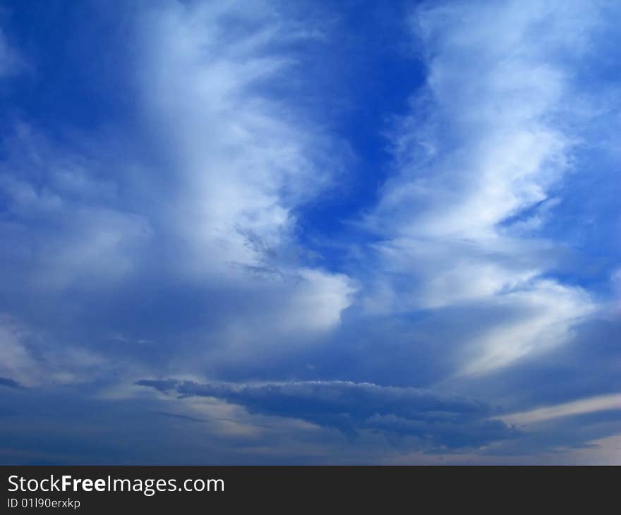 Sky full of small clouds - bright natural texture. Sky full of small clouds - bright natural texture