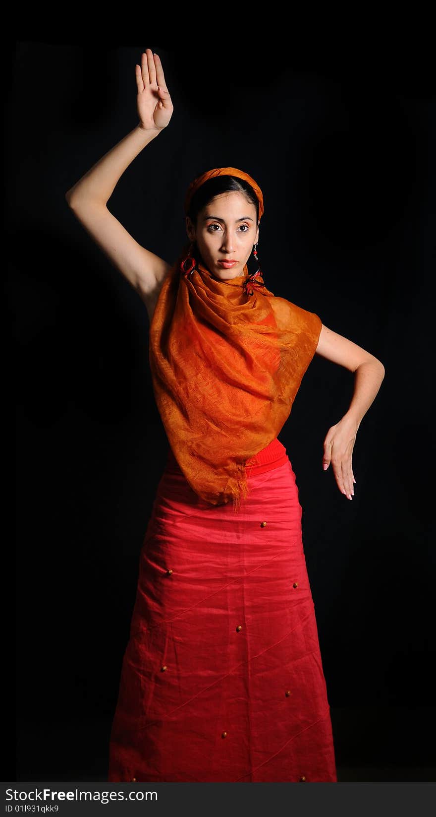 Female flamenco dancer