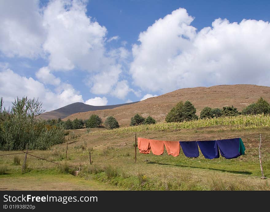 Rural laundry drying