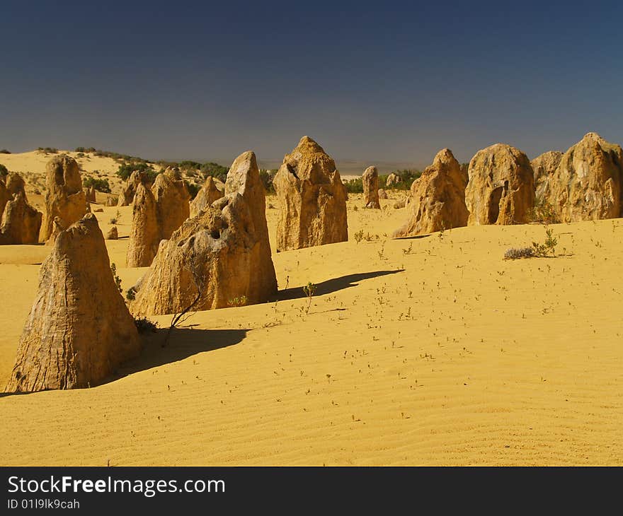 Pinnacles desert in western australia