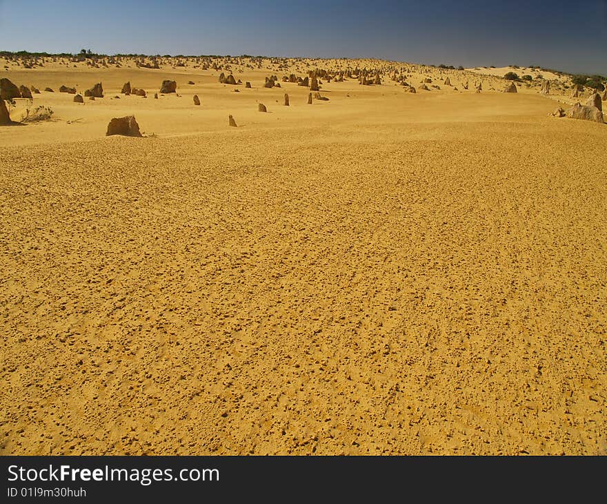 Pinnacles desert in western australia