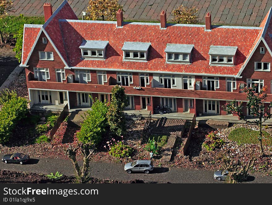 Model of a building in mini Holland