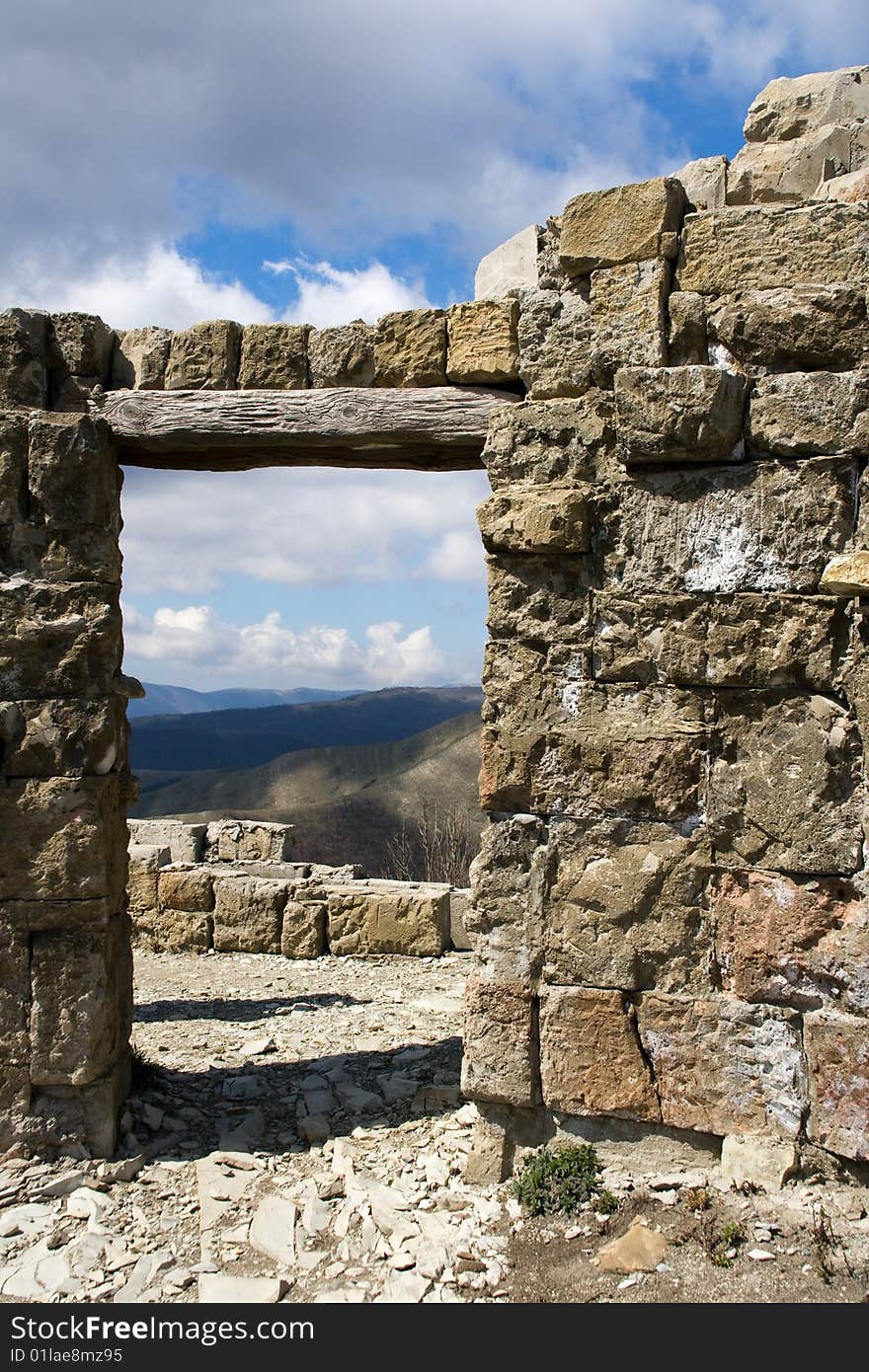 Ruins in the mountains