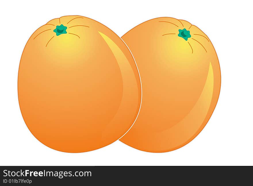 Still Life  composition of oranges