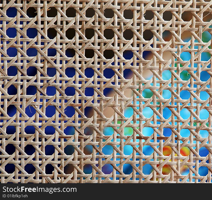 Weaved Bamboo Pattern Background