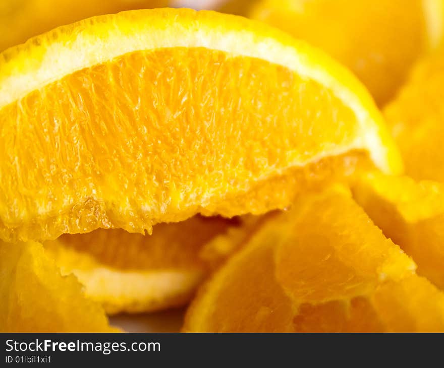 Freshly Cut Oranges