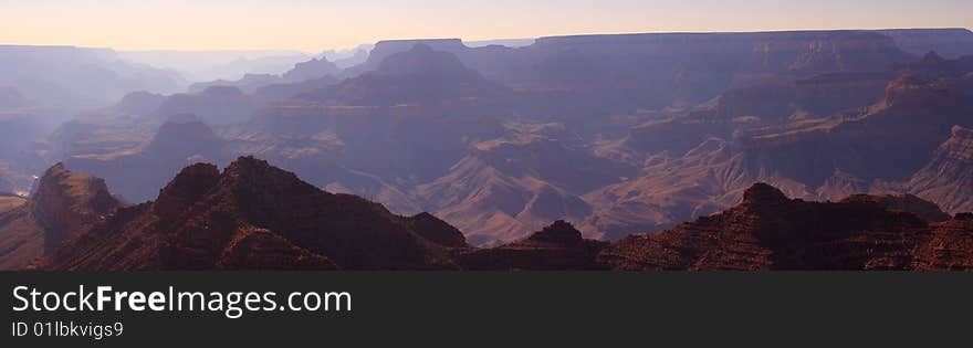 Panorma of the Grand Canyon (South Rim - Desert View Point).  Grand Canyon National Park, Arizona. Panorma of the Grand Canyon (South Rim - Desert View Point).  Grand Canyon National Park, Arizona.