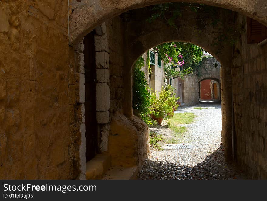 Back Alley, Rhodes, Greece