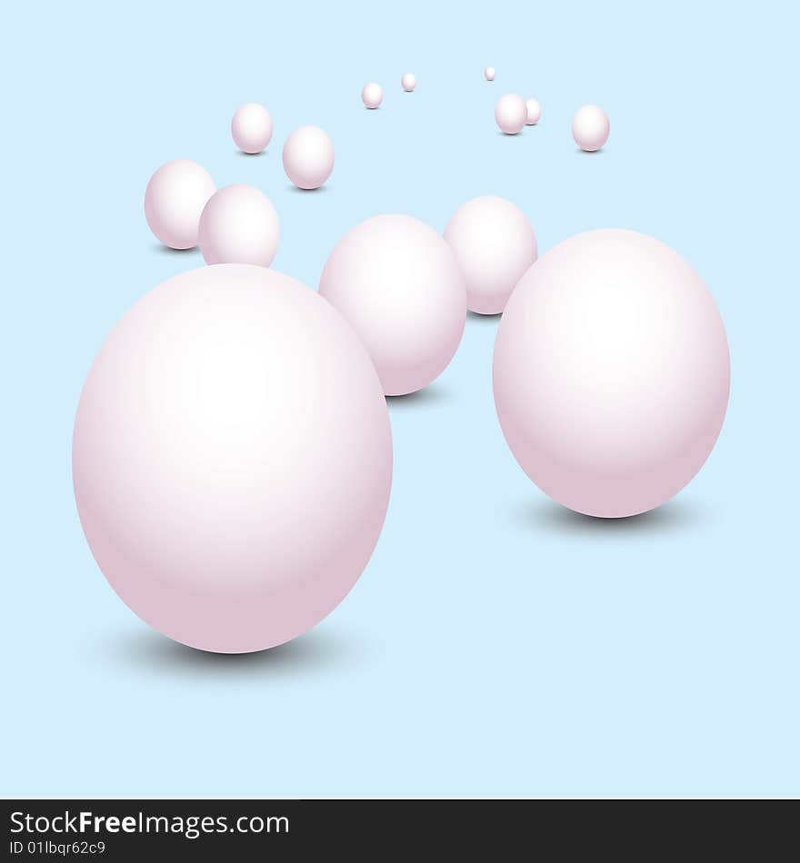 Scattered eggs