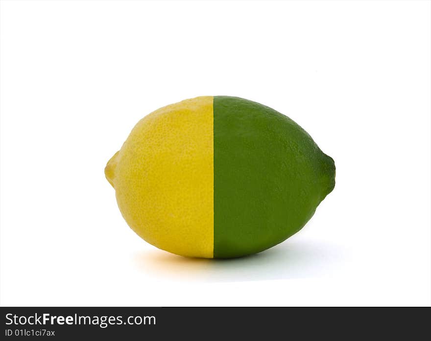 Lemon and lime merged into one. Lemon and lime merged into one