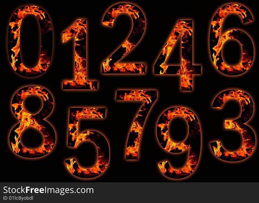 Digits on fire