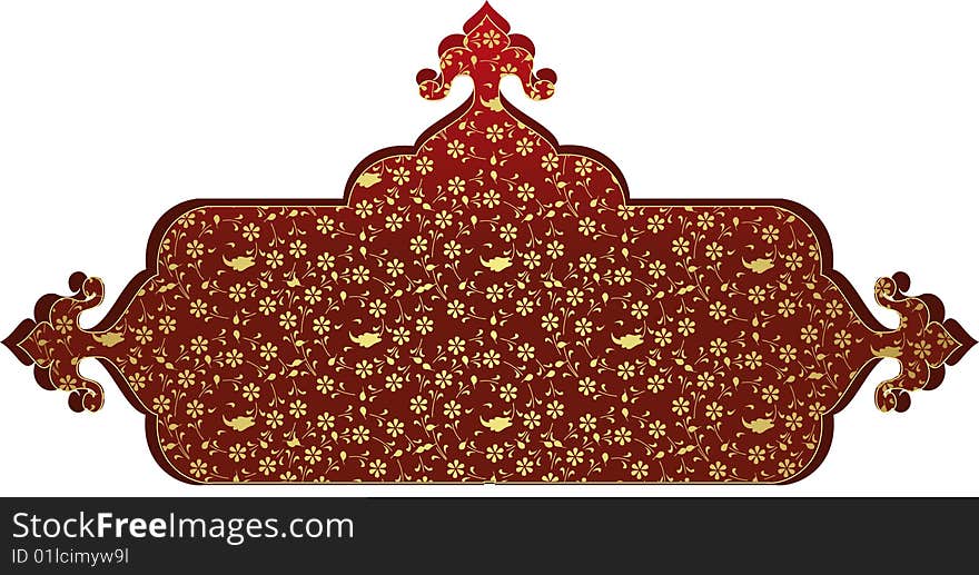 Antique ottoman gold design