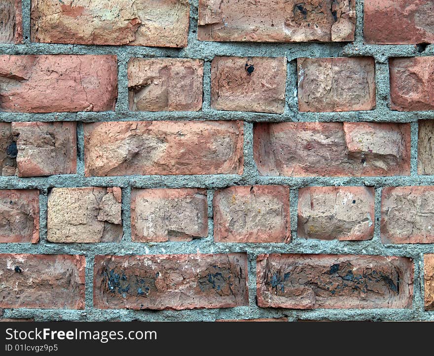 Detailed brick wall background - brick wall texture set