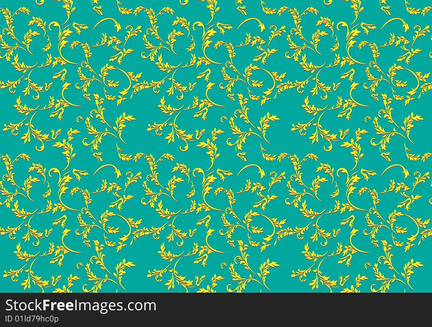 Seamless wall-paper. Vector. Without mesh.