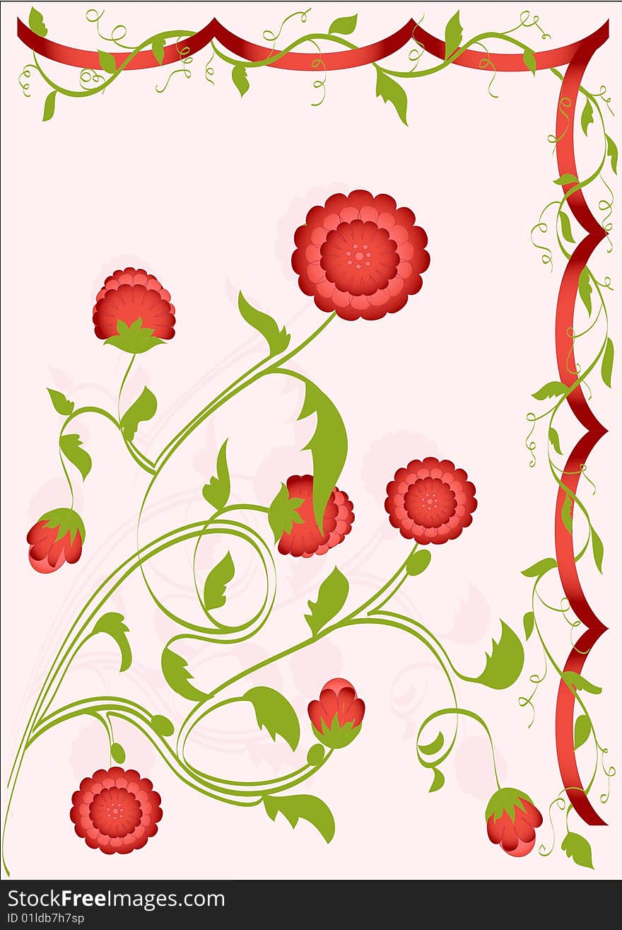 Beautiful vector background with different elements. Beautiful vector background with different elements.