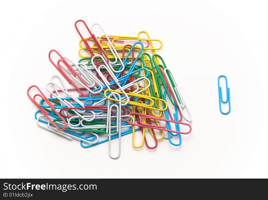 Colored paperclips