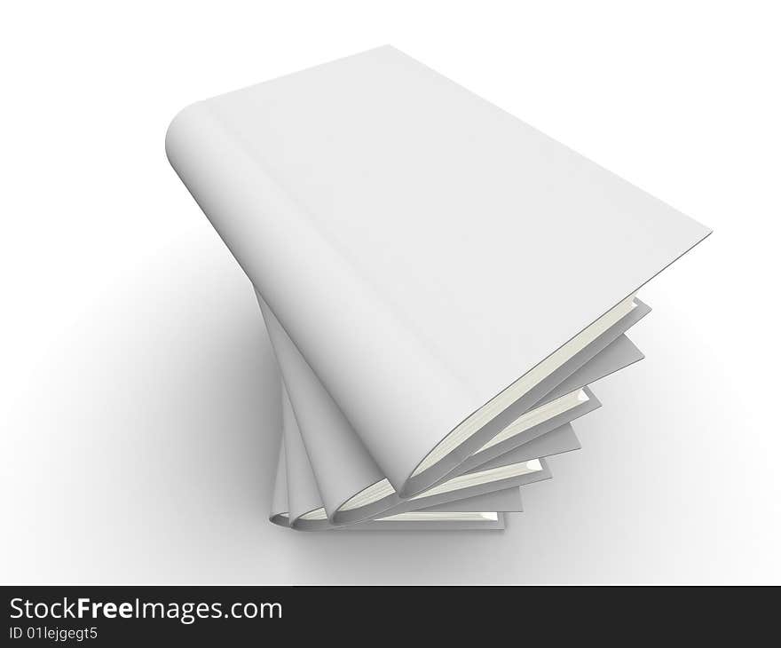 The big book on a white background. The big book on a white background