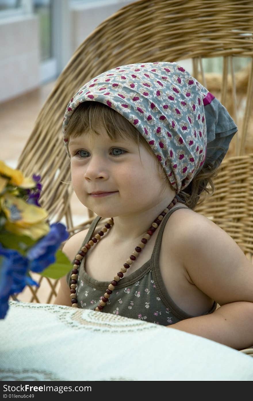 Portrait of a sweet, little girl. children expression. Portrait of a sweet, little girl. children expression